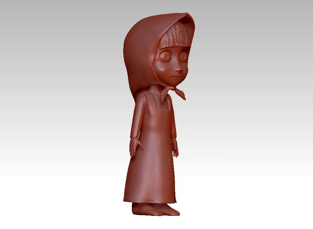 anna girl 3D print model_4