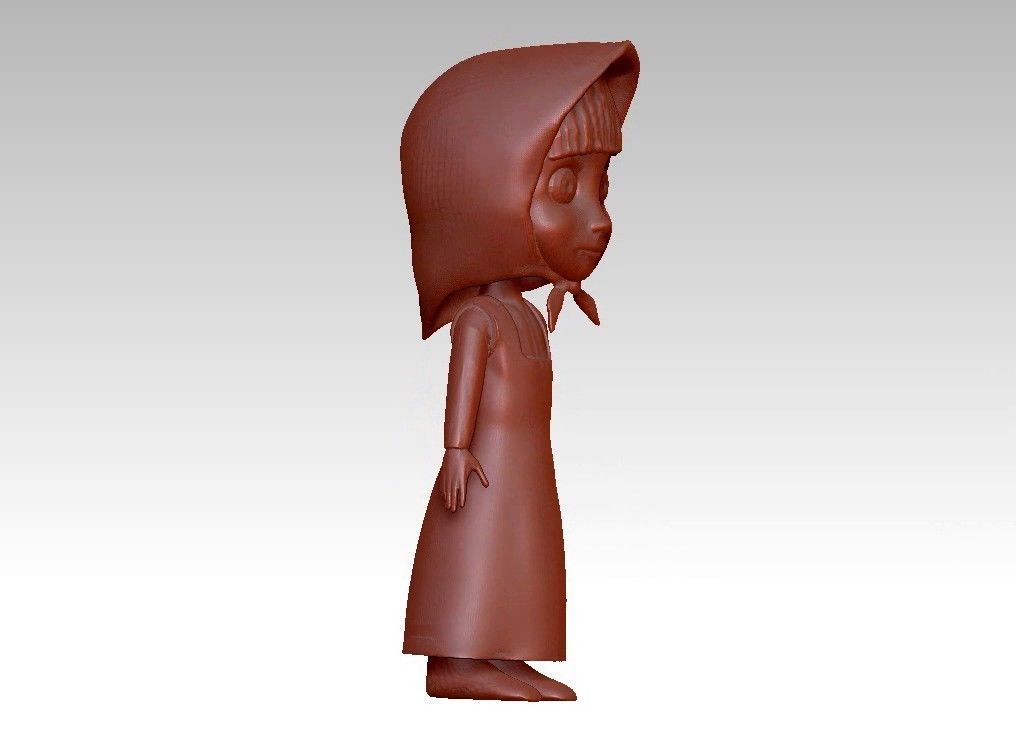 anna girl 3D print model_5
