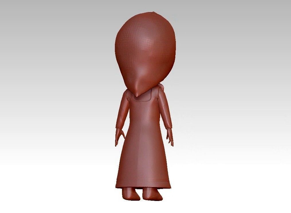 anna girl 3D print model_11