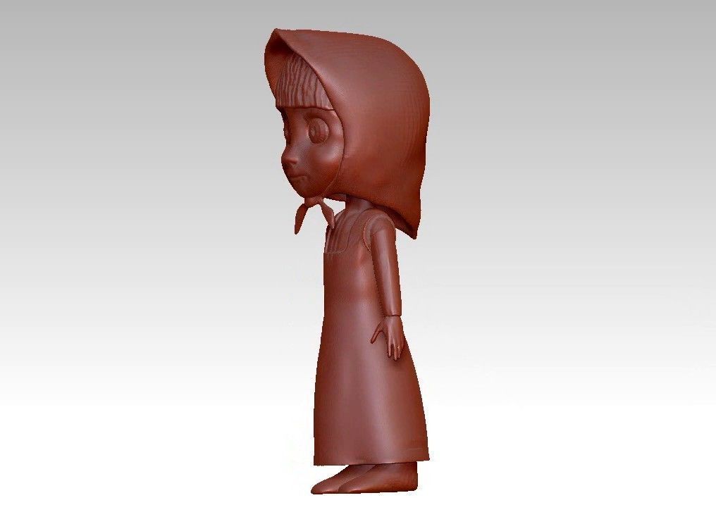 anna girl 3D print model_19