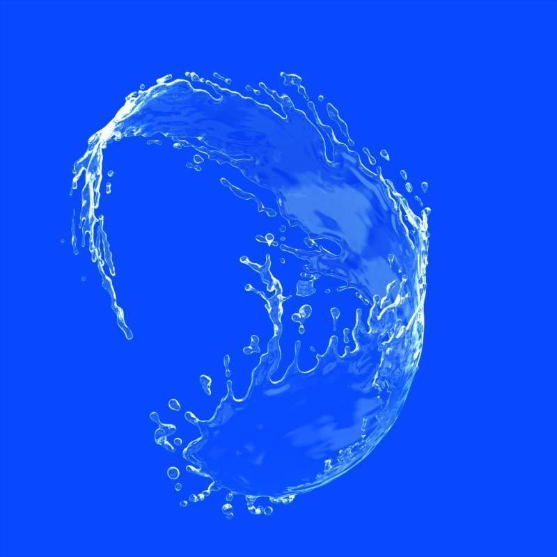 Water splash 3d model 3D model 3D model_4