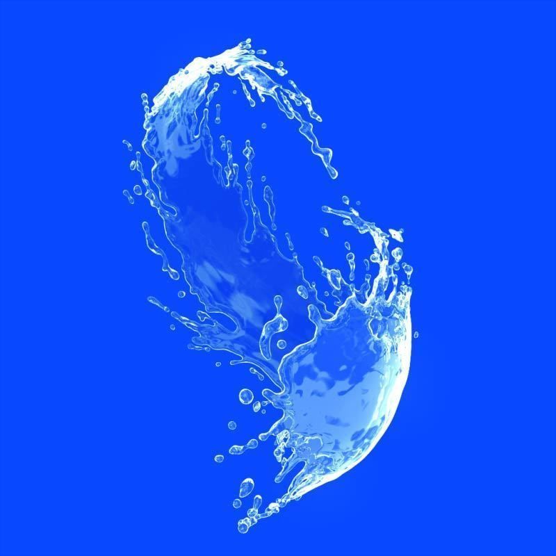 Water splash 3d model 3D model 3D model_9