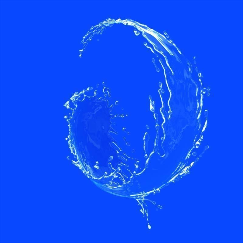 Water splash 3d model 3D model 3D model_6