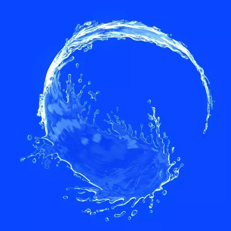 Water splash 3d model 3D model 3D model_0