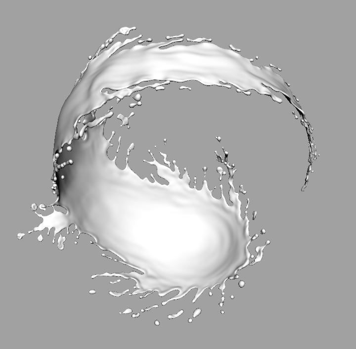 Water splash 3d model 3D model 3D model_11