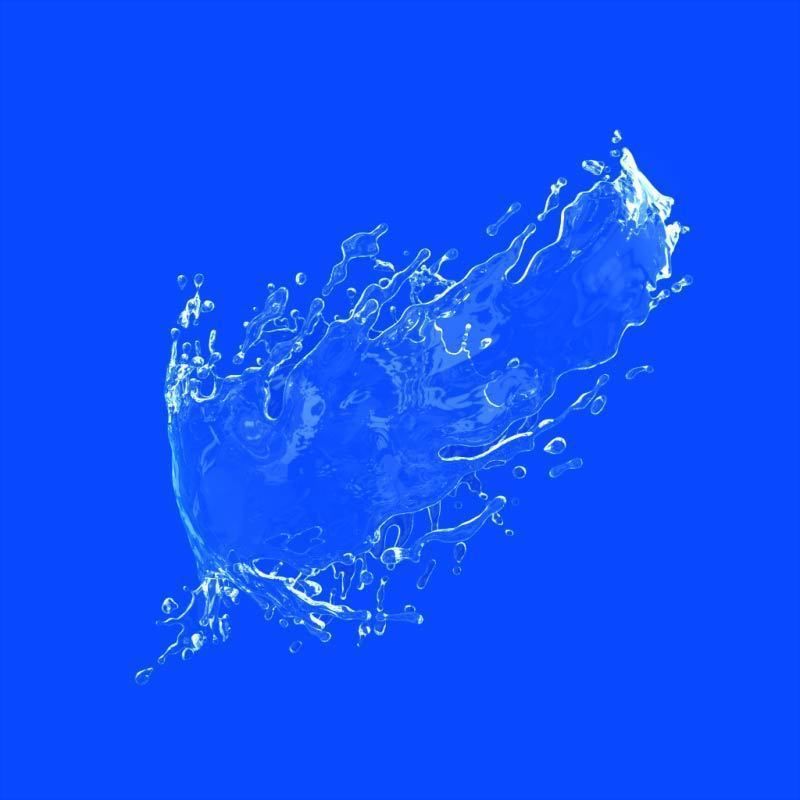 Water splash 3d model 3D model 3D model_7
