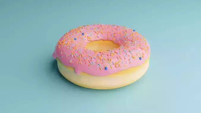 Sweet Doughnut 3D model