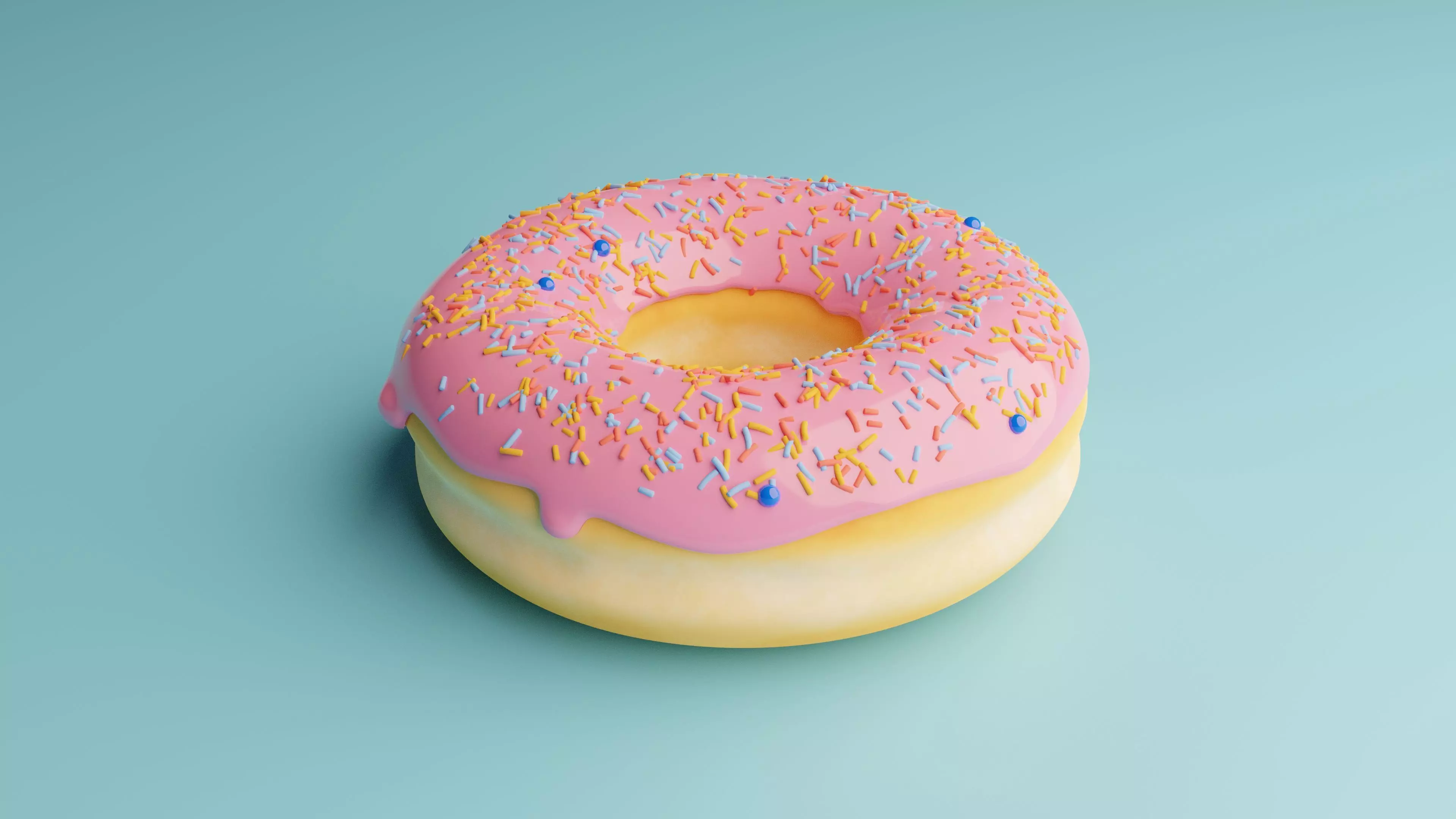 Sweet Doughnut 3D model_0