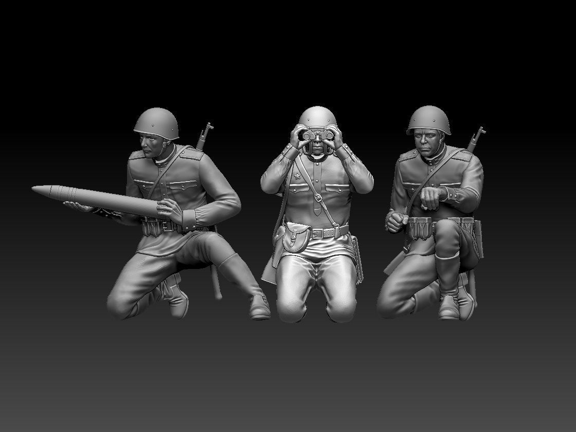 ussr soldiers 3D print model_6