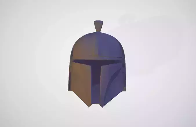 Mandalorian Inspired pendant no symbol star wars 3D