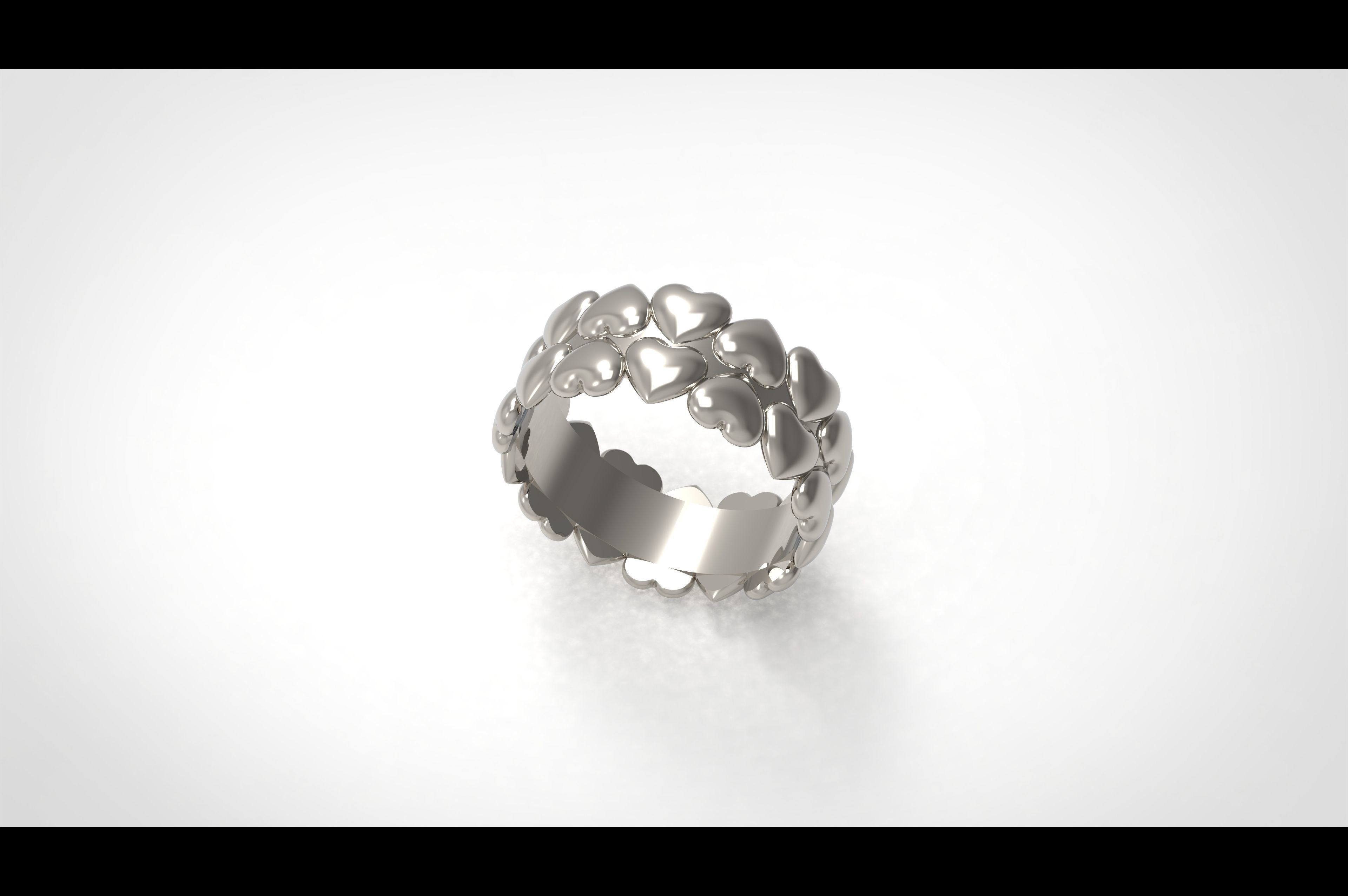 Model 220 Love Ring  EU Size 3D print model_2