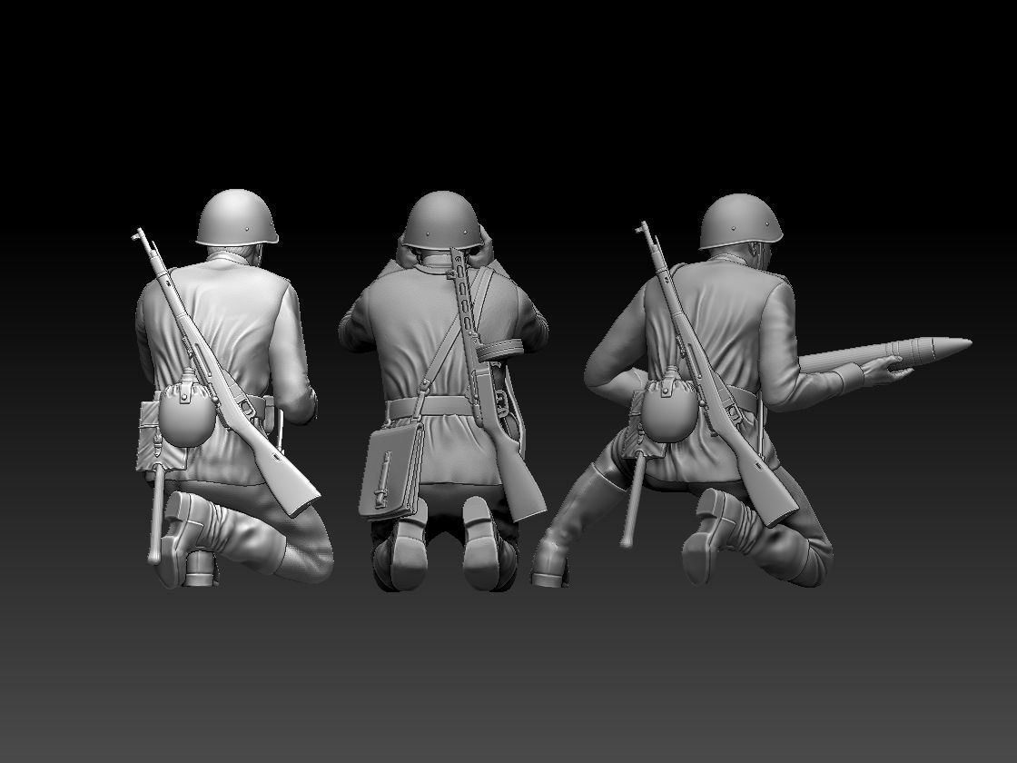 ussr soldiers 3D print model_15