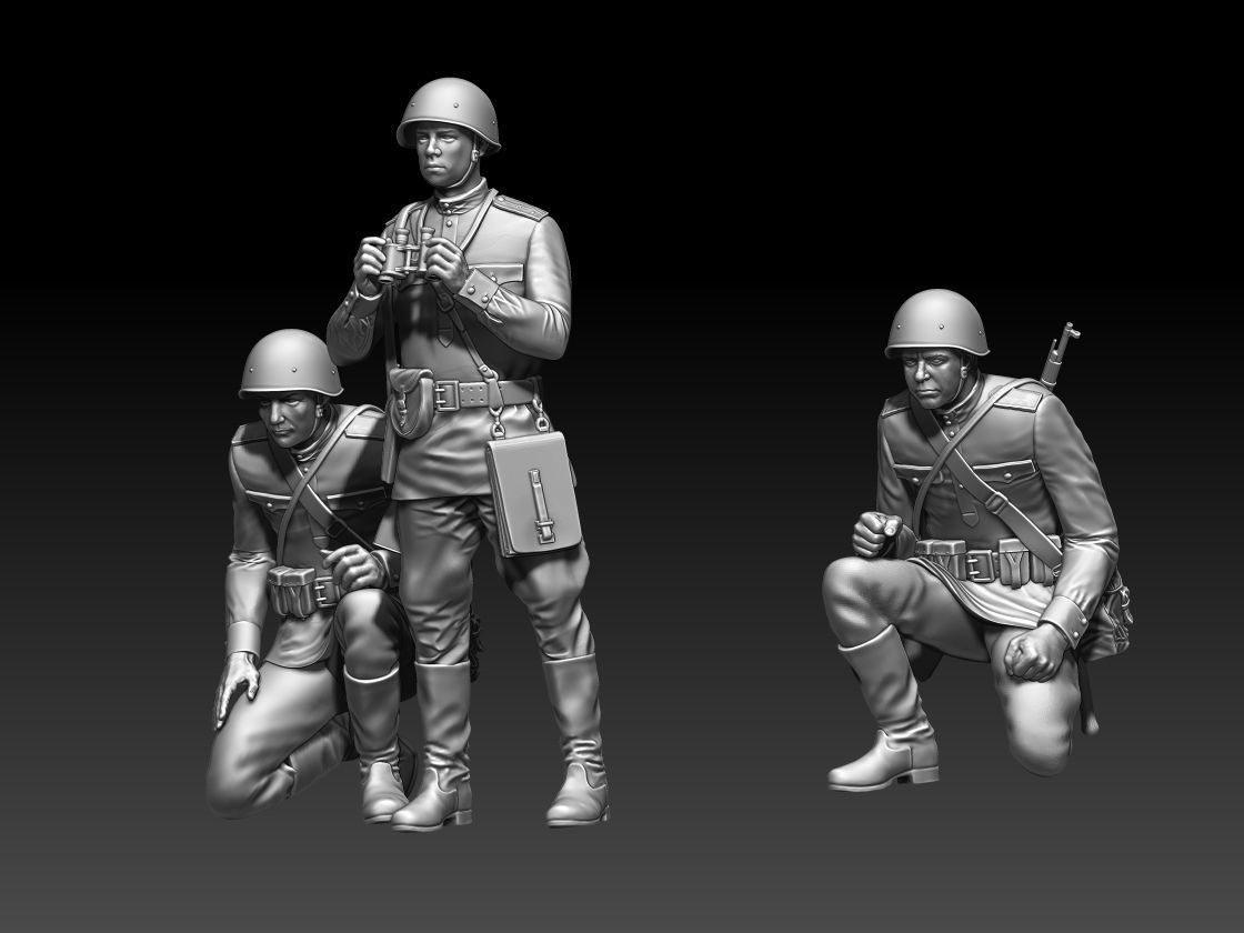 ussr soldiers 3D print model_9