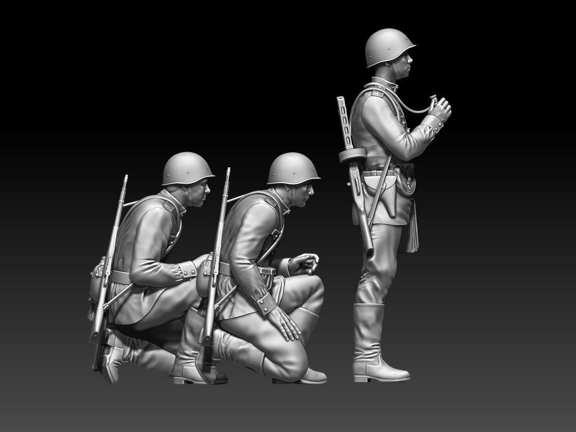 ussr soldiers 3D print model_10