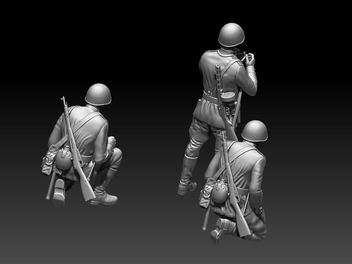ussr soldiers 3D print model_11