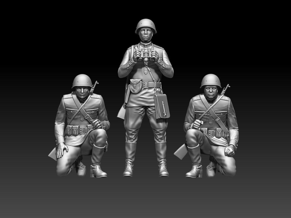 ussr soldiers 3D print model_5