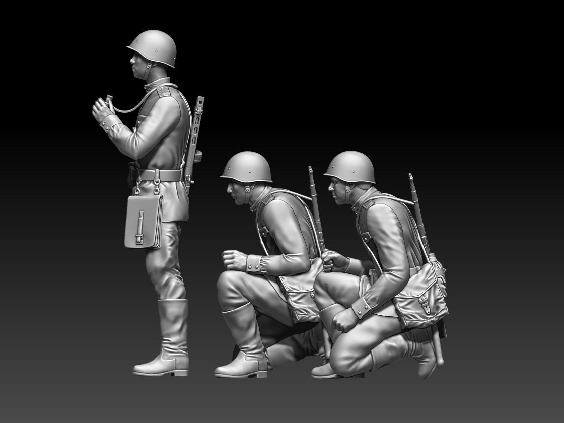 ussr soldiers 3D print model_6