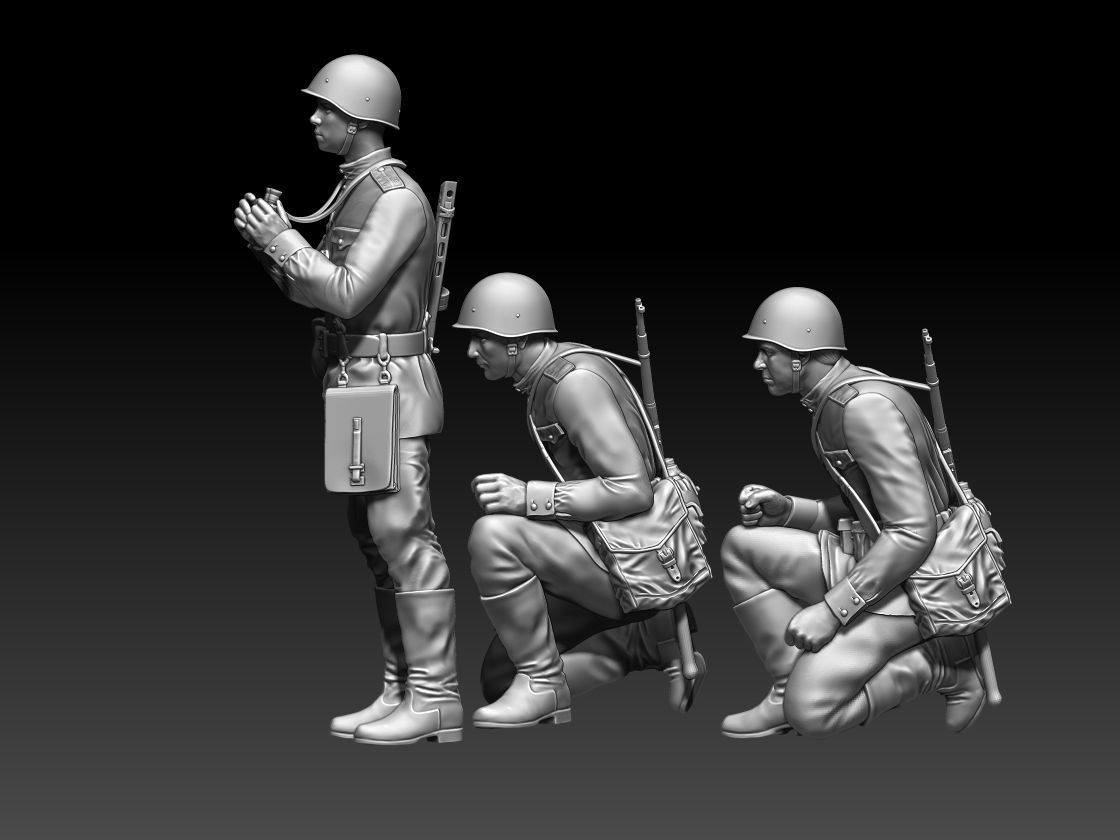 ussr soldiers 3D print model_7