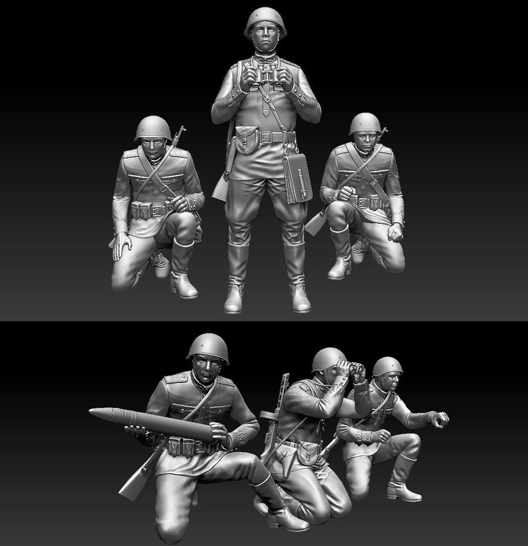 ussr soldiers 3D print model_4