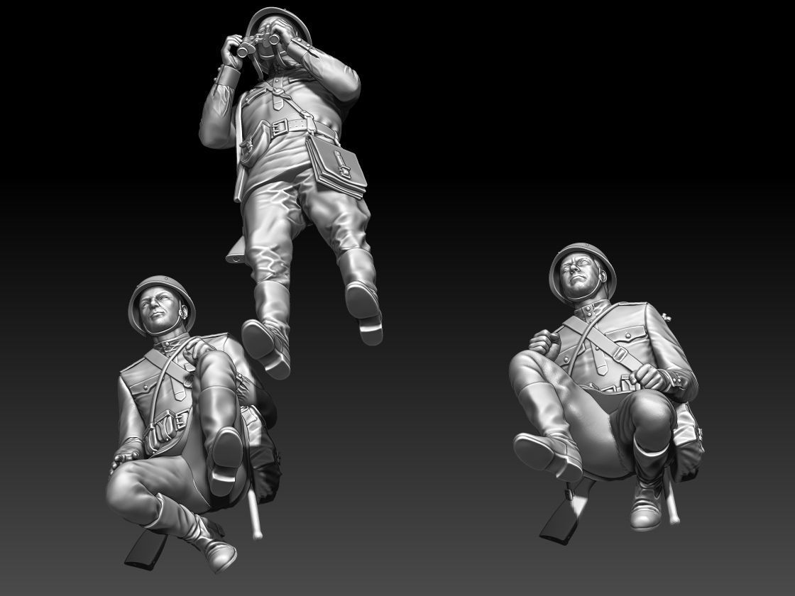 ussr soldiers 3D print model_8