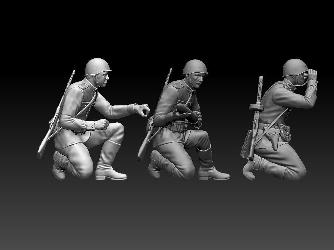 ussr soldiers 3D print model_18