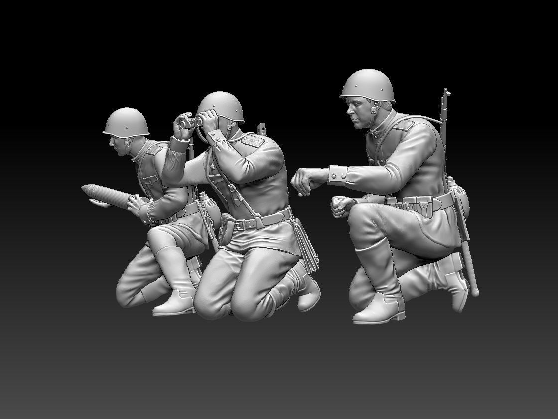 ussr soldiers 3D print model_22
