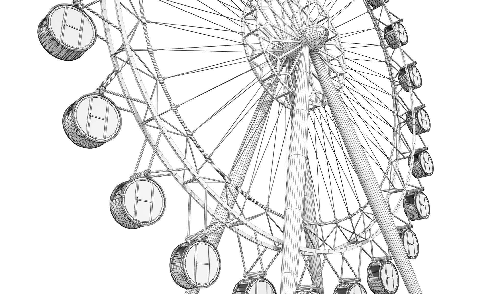 Ferris Wheel Park 3D model_6