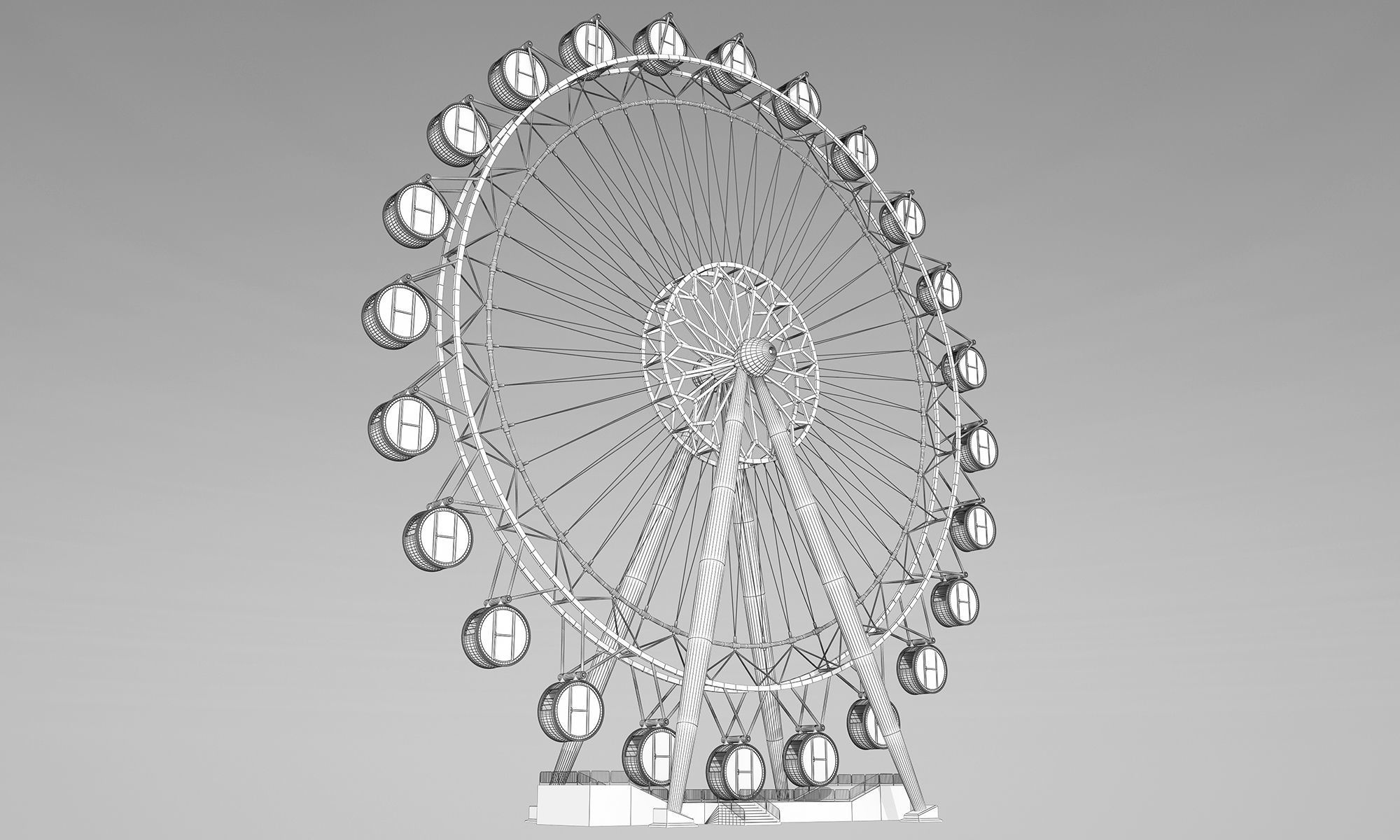 Ferris Wheel Park 3D model_2