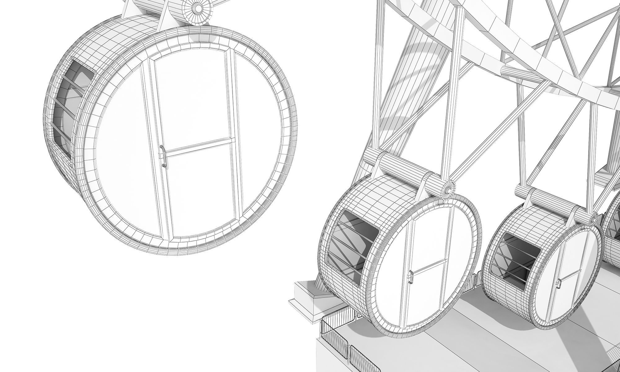 Ferris Wheel Park 3D model_14