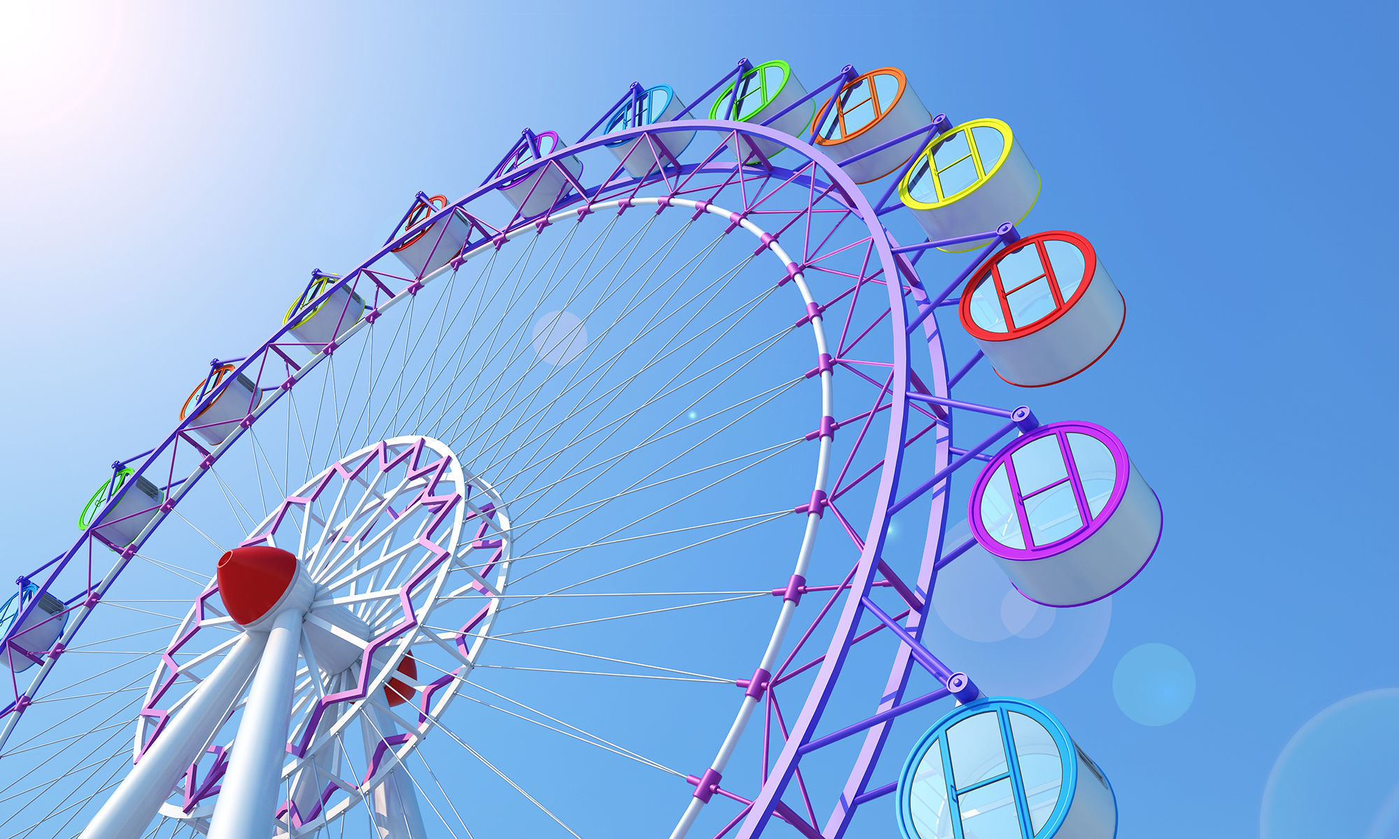 Ferris Wheel Park 3D model_10