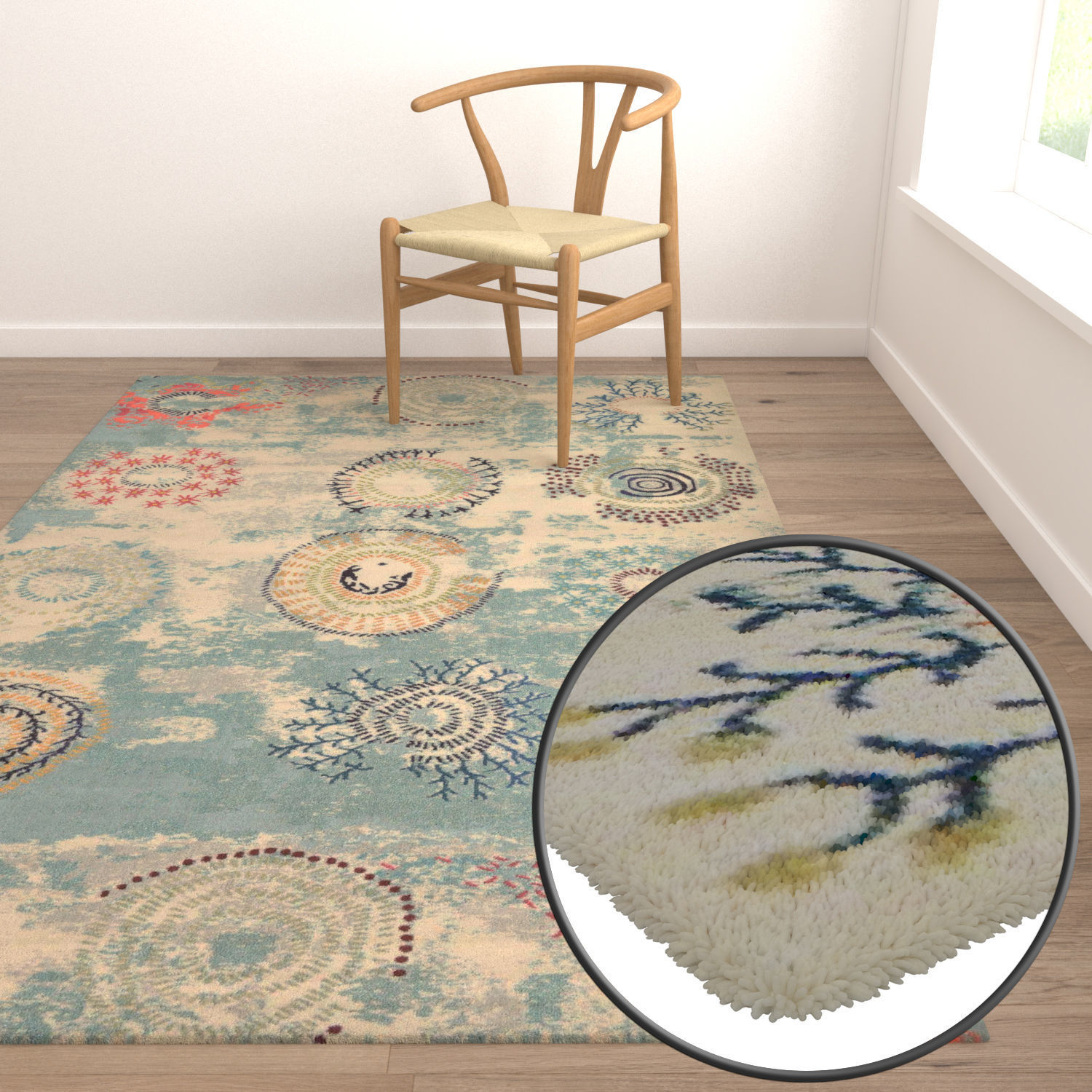 Rug Set 1990 3D model_5