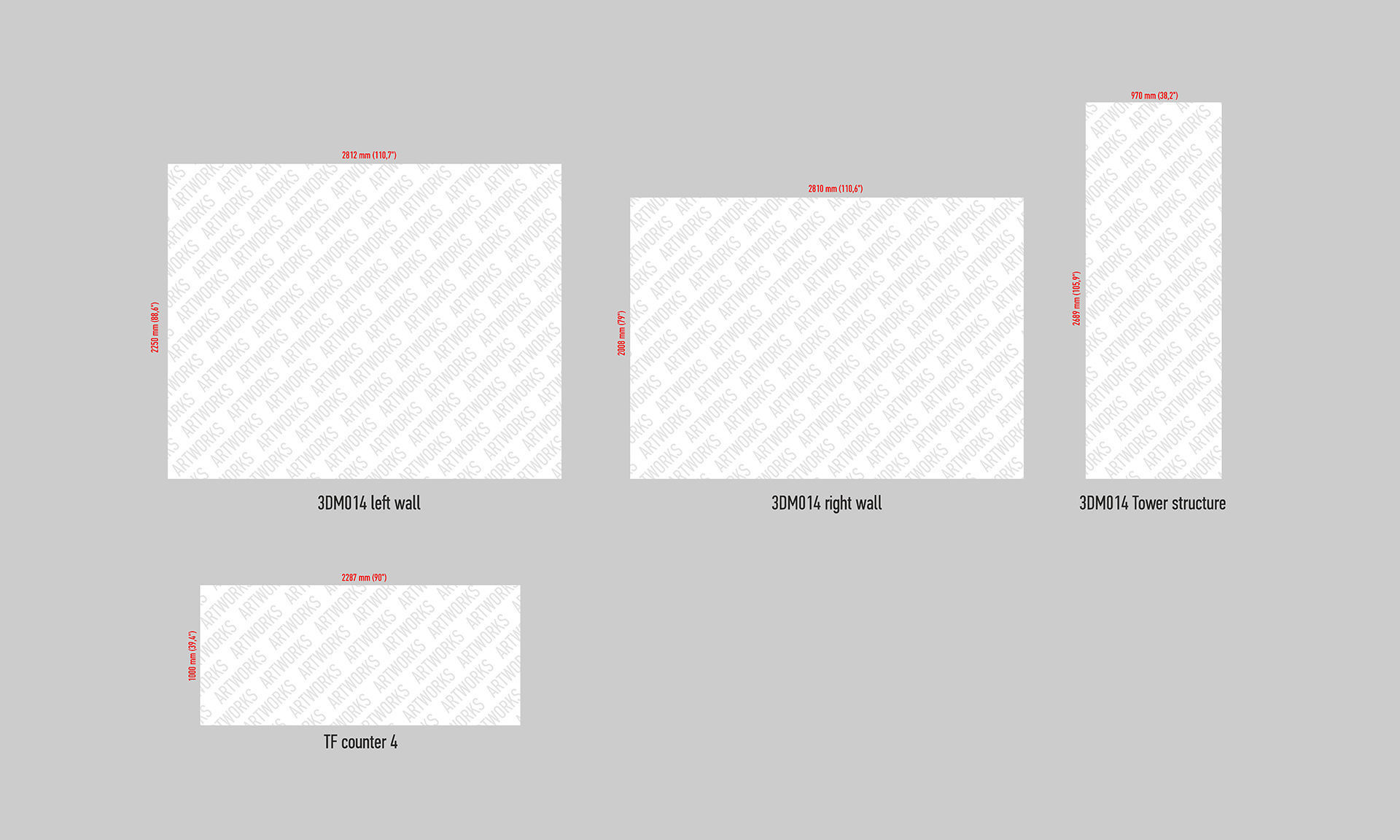 Exhibition booth 10x20ft 3DM014 3D model_11