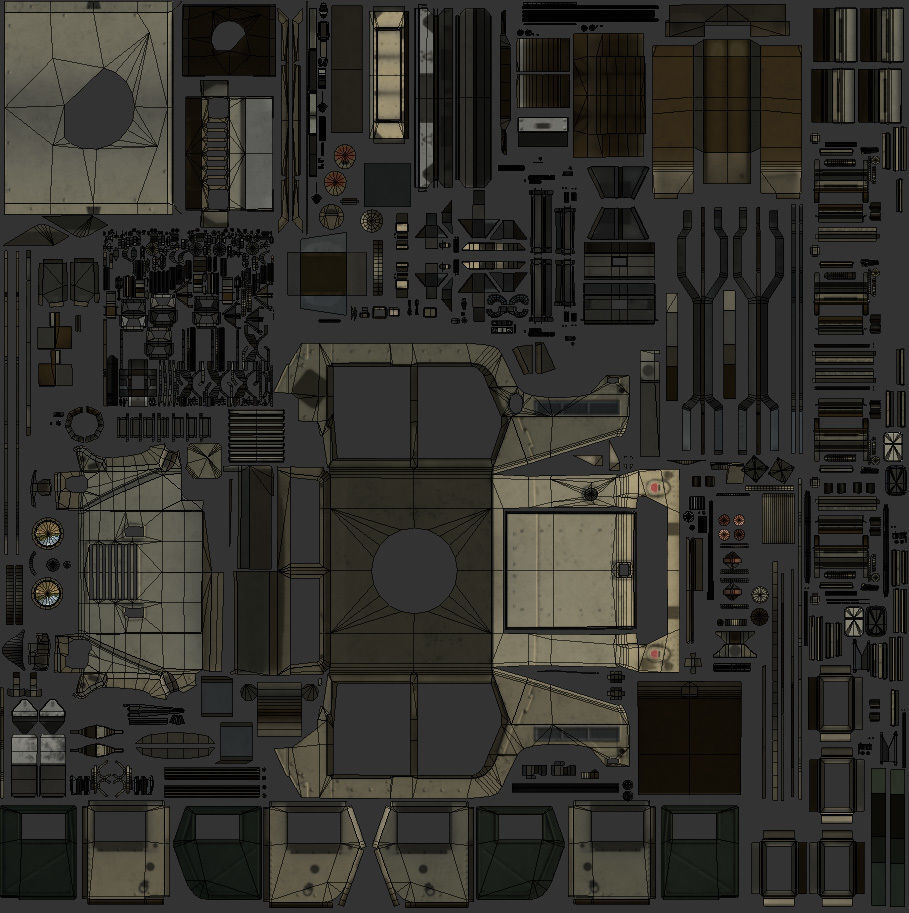 Humvee M1151 CROWS Low-poly 3D model_14