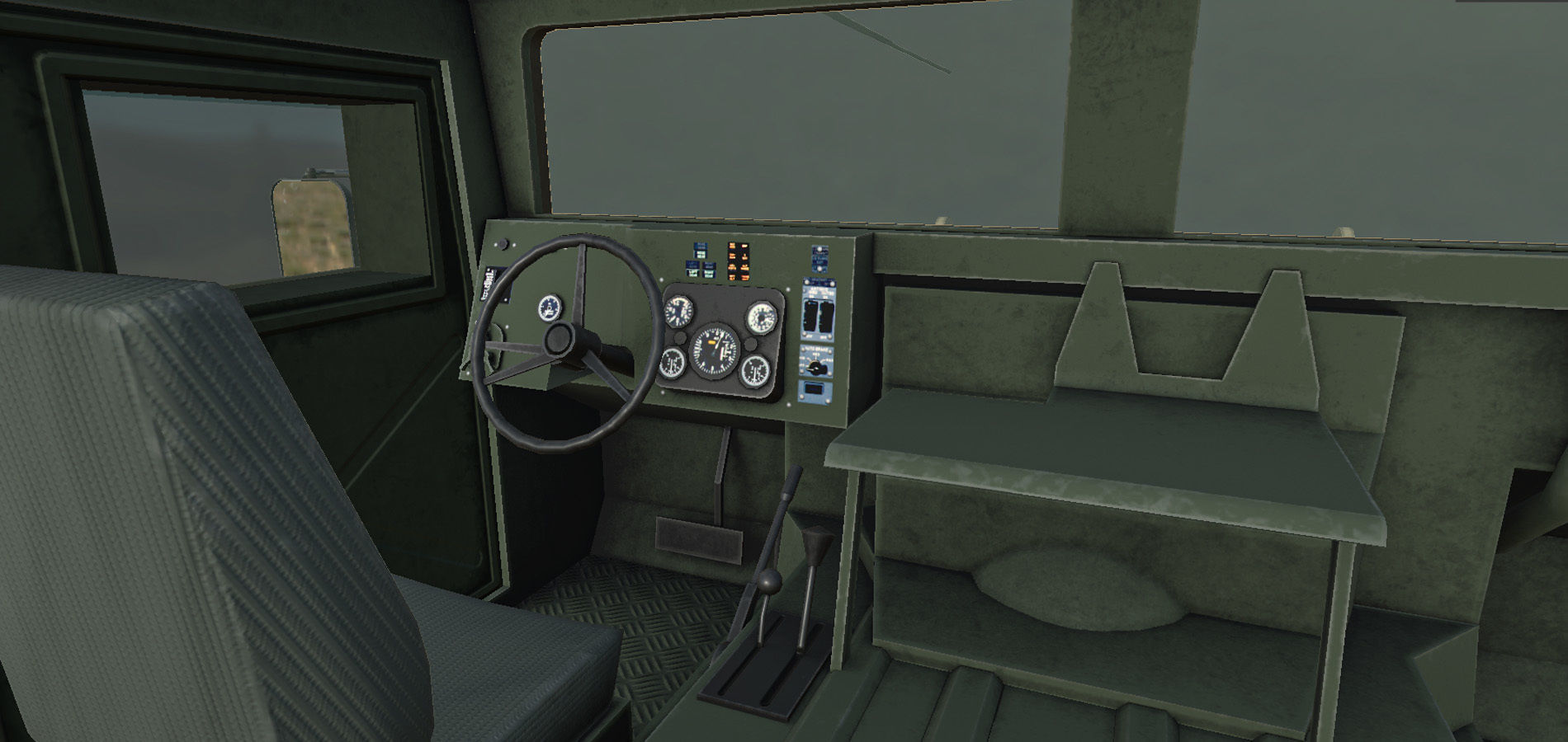 Humvee M1151 CROWS Low-poly 3D model_13