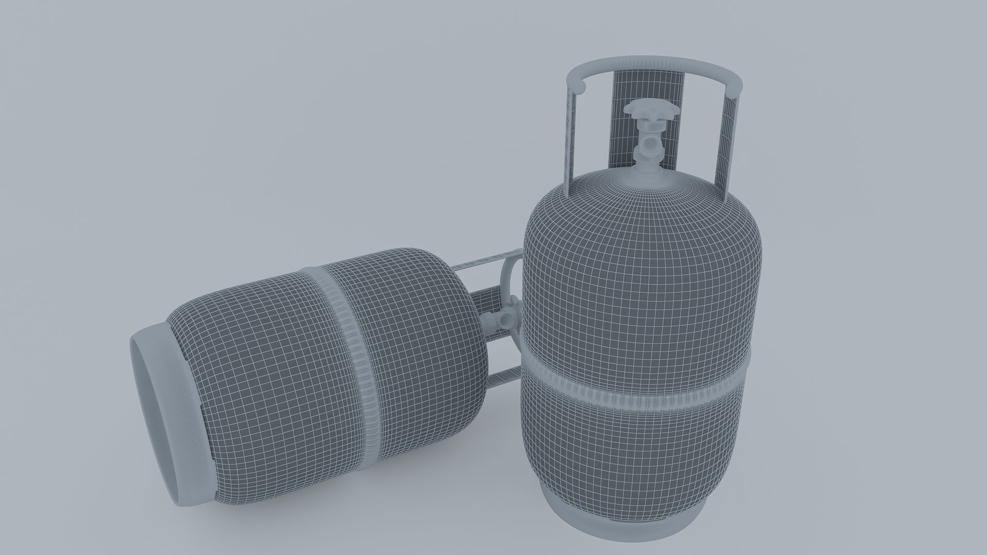 Gas Cylinder 3D model_5