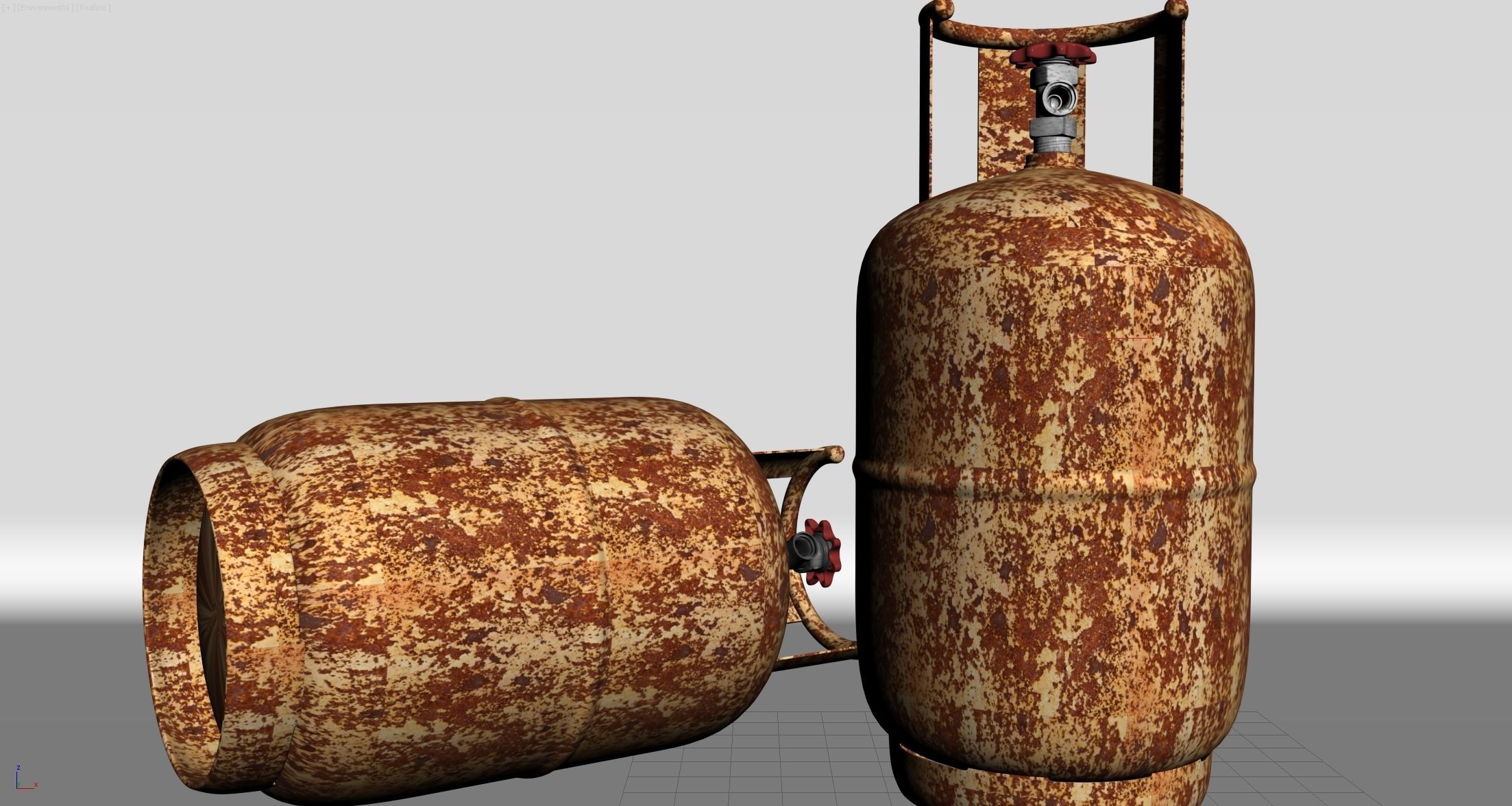 Gas Cylinder 3D model_9