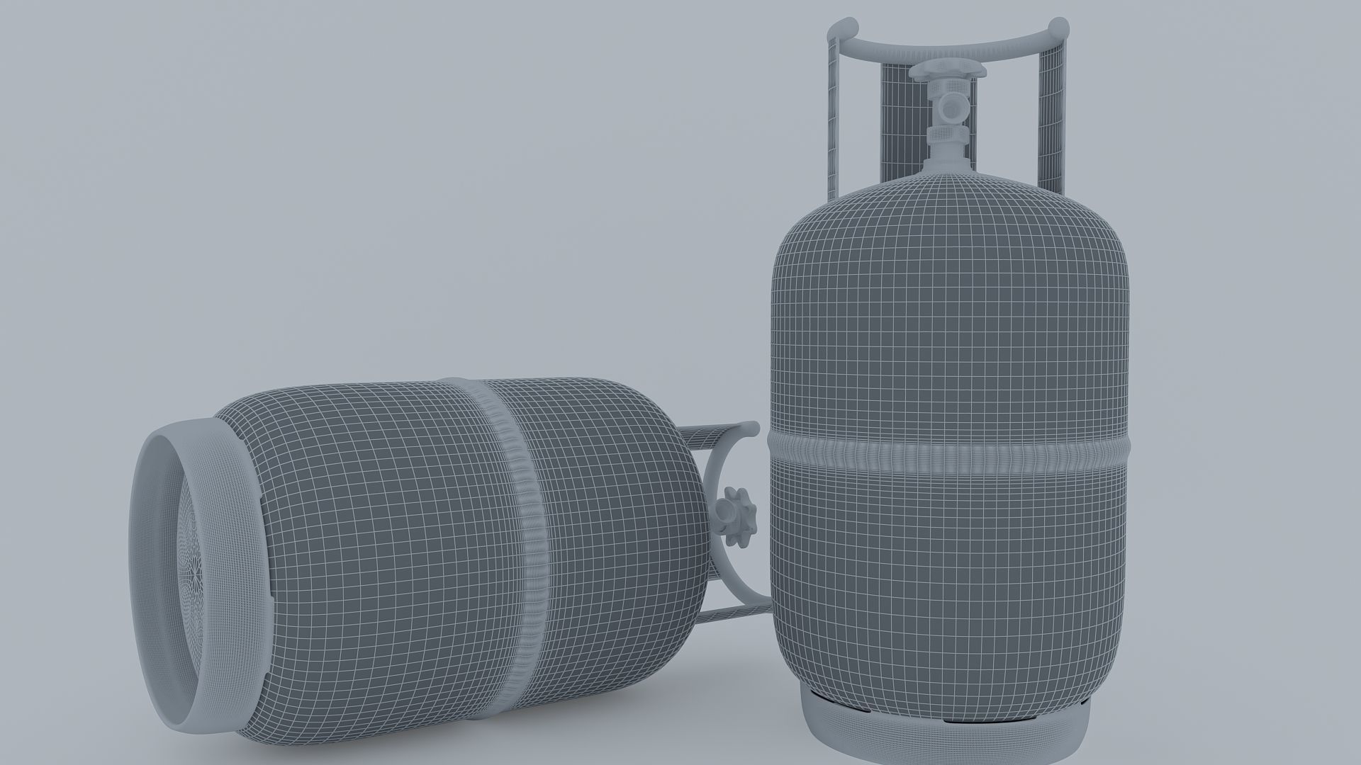 Gas Cylinder 3D model_4