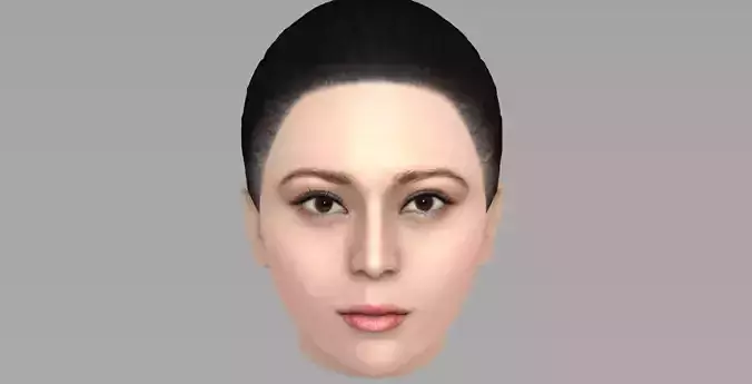 Beautiful asian woman head TYPE 10