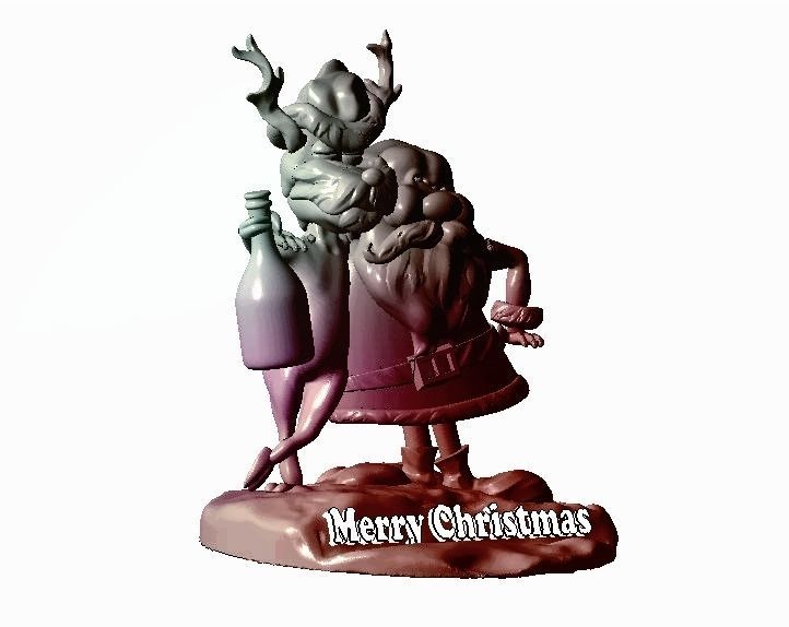 Merry Christmas 3D model 3D print model_7