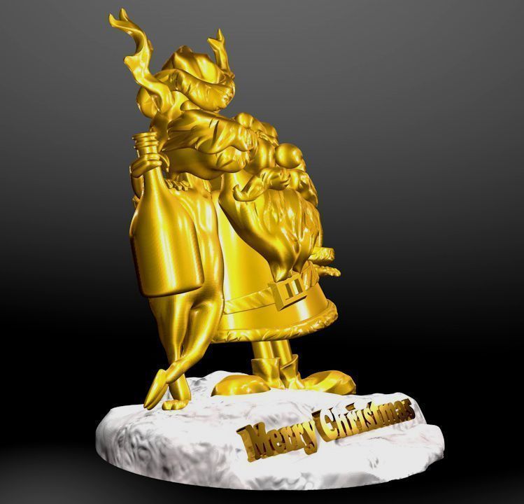 Merry Christmas 3D model 3D print model_3