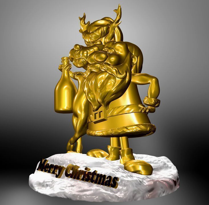 Merry Christmas 3D model 3D print model_1