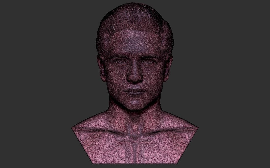 Handsome man bust 3D printing ready TYPE 1 3D print model_23