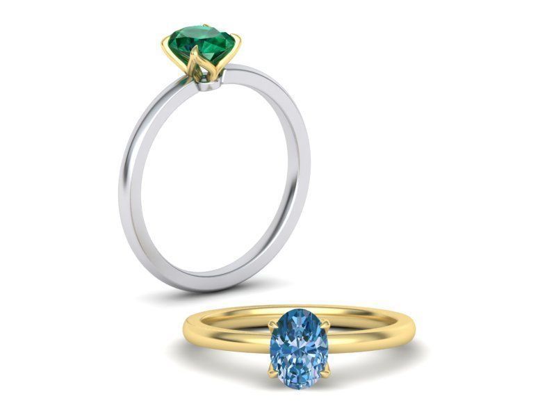 Solitaire rings Collection with discount _17