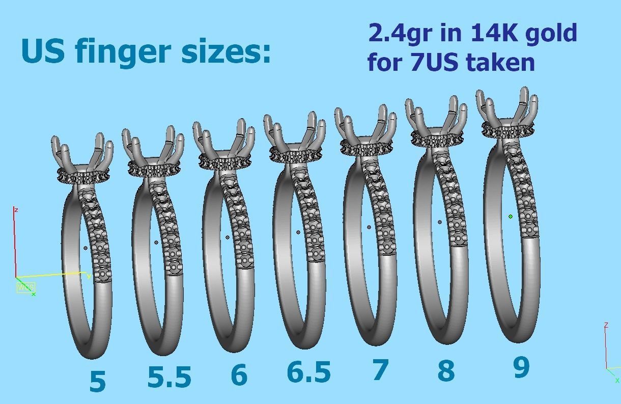 Solitaire rings Collection with discount _41