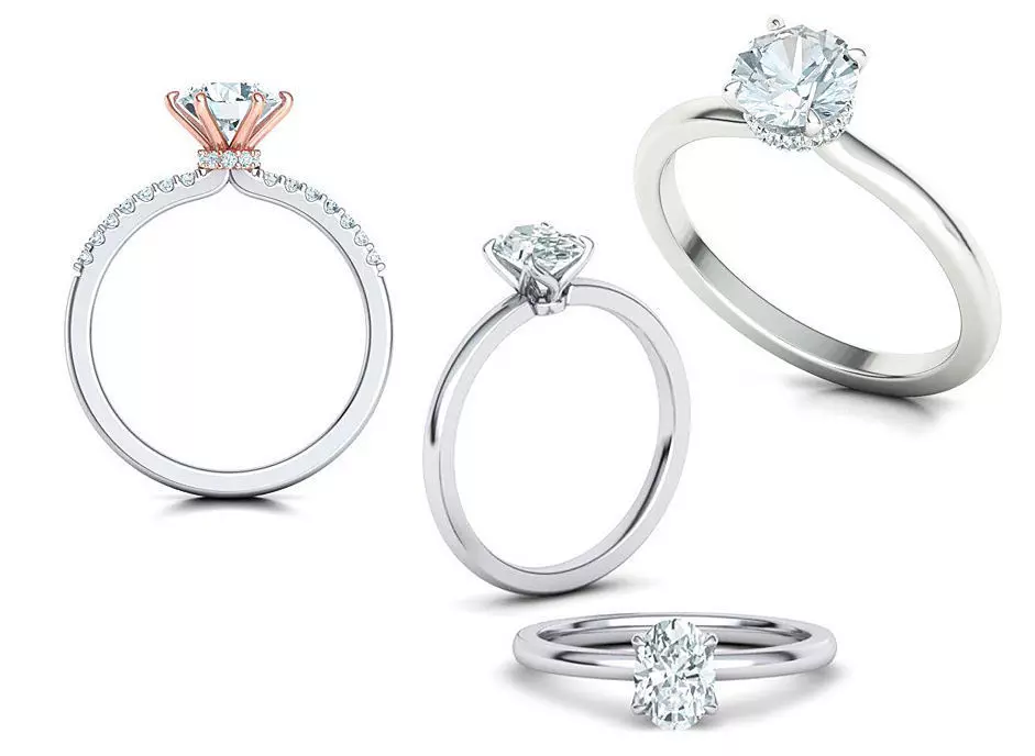 Solitaire rings Collection with discount _0