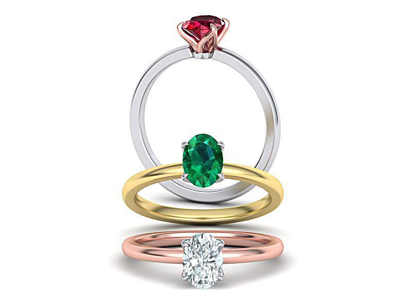 Solitaire rings Collection with discount _14