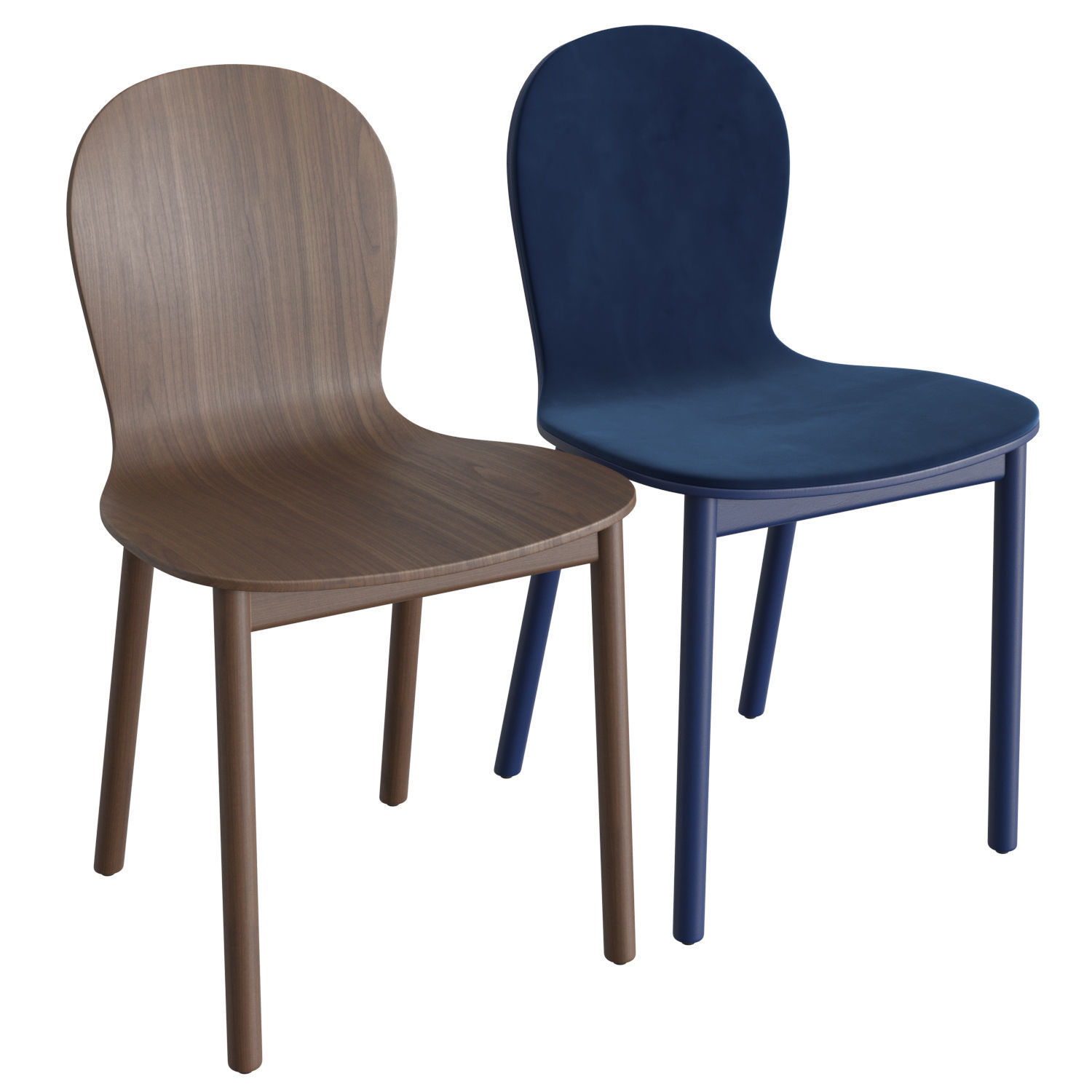 Bac Two Chair 3D model_4