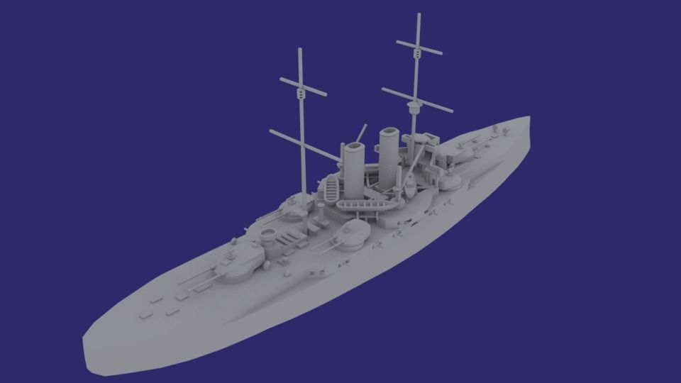 SMS Radetzky 3D print model_1
