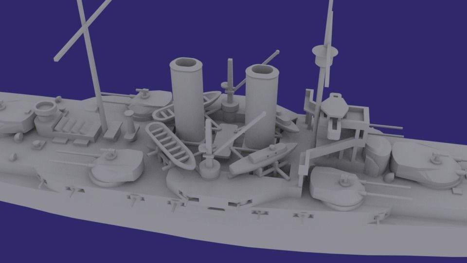 SMS Radetzky 3D print model_5