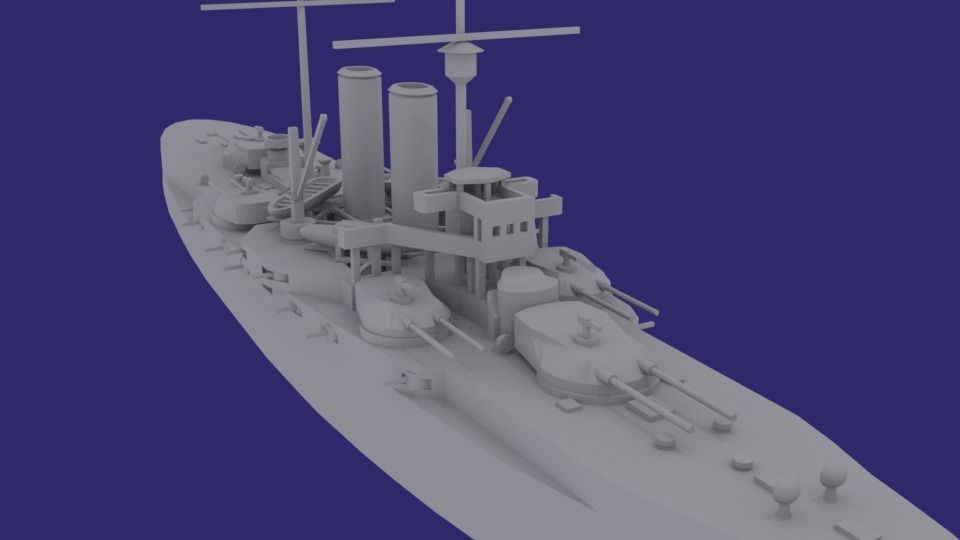 SMS Radetzky 3D print model_4